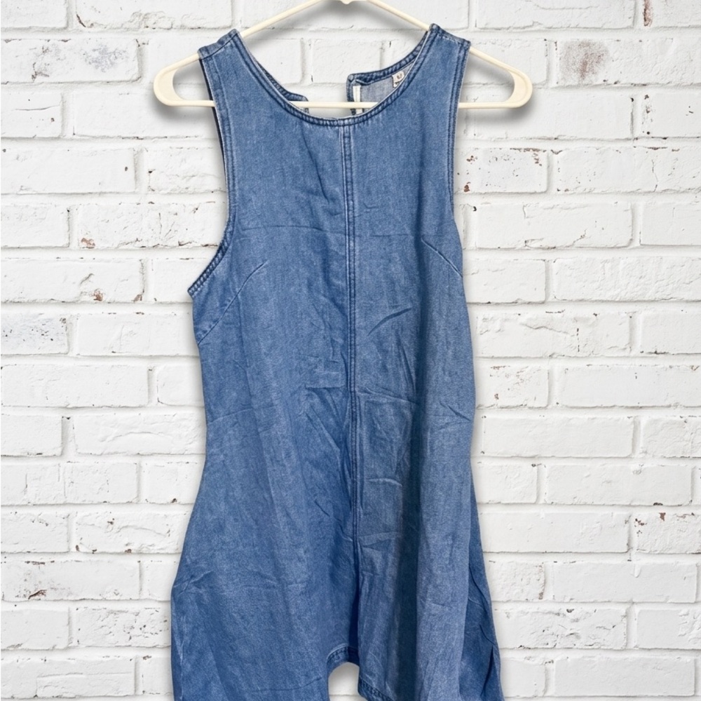Amazon Light Blue Denim Midi Dress with pockets!